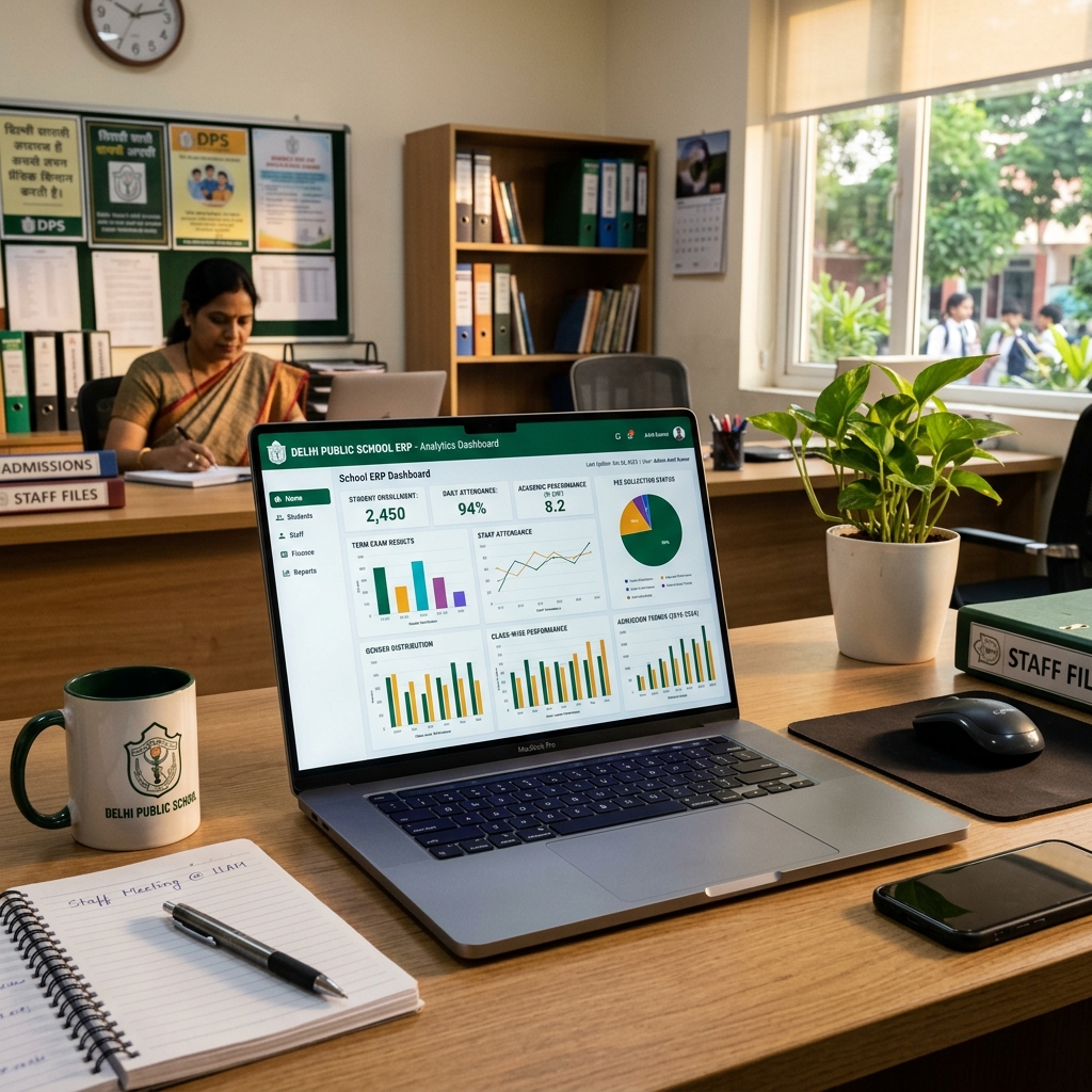 School admin ERP dashboard